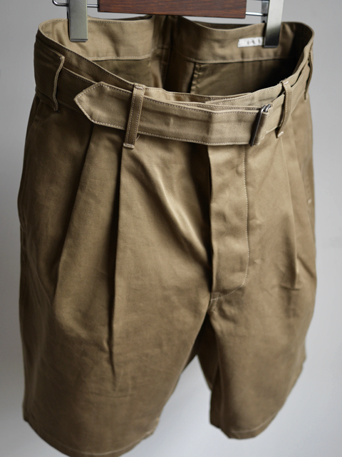 COMOLI Belted Chino Short Pants : 山口ストアー（大阪農林会館ビル410号室）