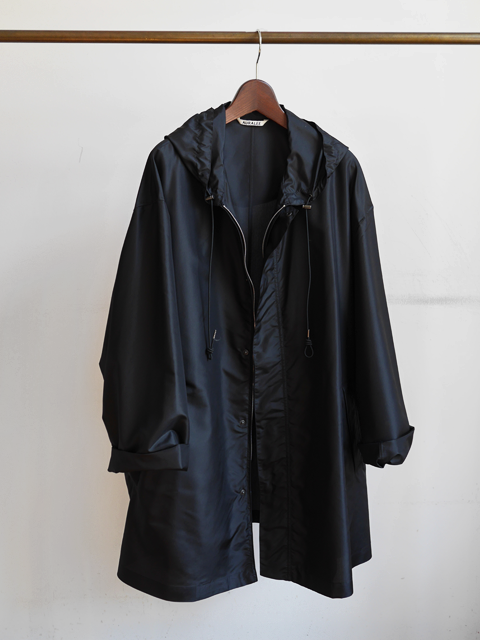 AURALEE Silk Taffeta Hooded Coat : 山口ストアー（大阪農林会館ビル 