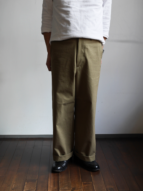 AURALEE Washed Finx Light Chino Wide Pants : 山口ストアー（大阪 