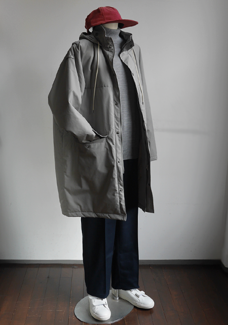 AURALEE Finx Nylon OX Batting Hooded Coat : 山口ストアー（大阪農林