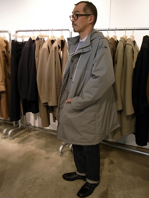 AURALEE Finx Nylon OX Batting Hooded Coat : 山口ストアー(大阪農林