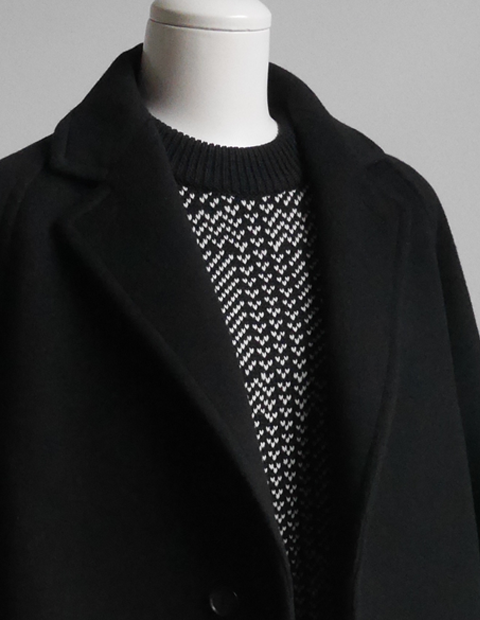 AURALEE Hard Twist Merino Jacquard Knit Big P/O : 山口ストアー