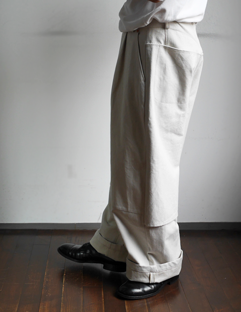 Niceness ナイスネス スウェットキャンバスエンジニアパンツ berry