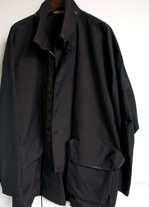 AURALEE CHAMBRAY BIG FIELD BLOUSON