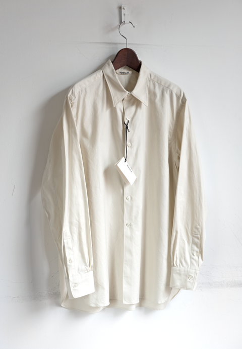 21SS AURALEE FINX SHUTTLE OX SHIRTS サイズ4+inforsante.fr