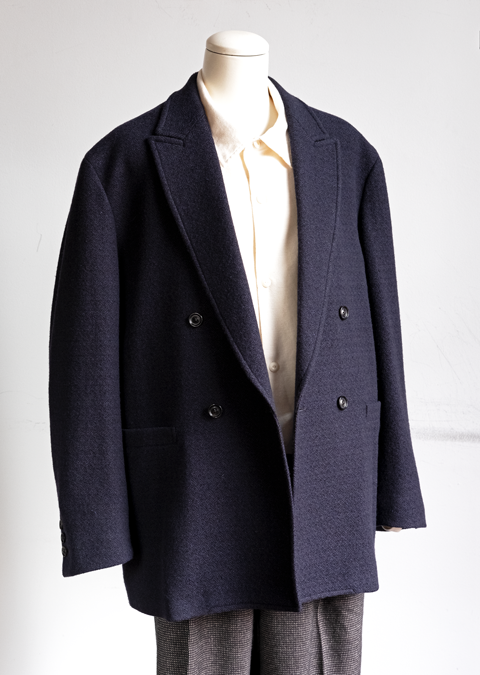 割引購入 ulterior wool silk tweed double jacket gefert.com.br