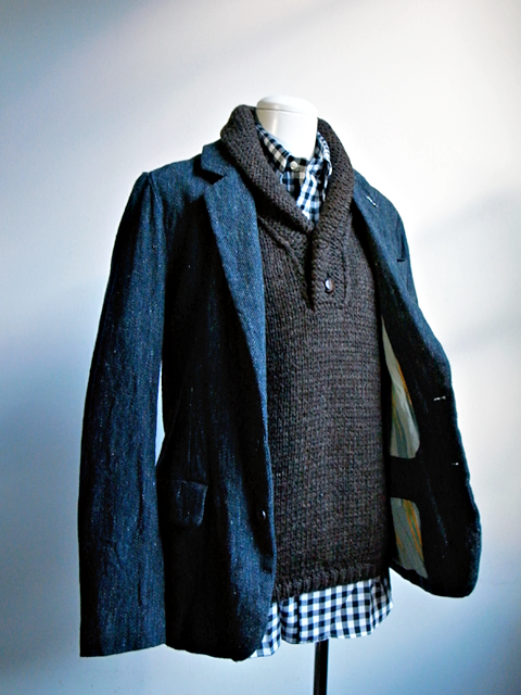 BLACK SHEEP Shawl Collar Vest