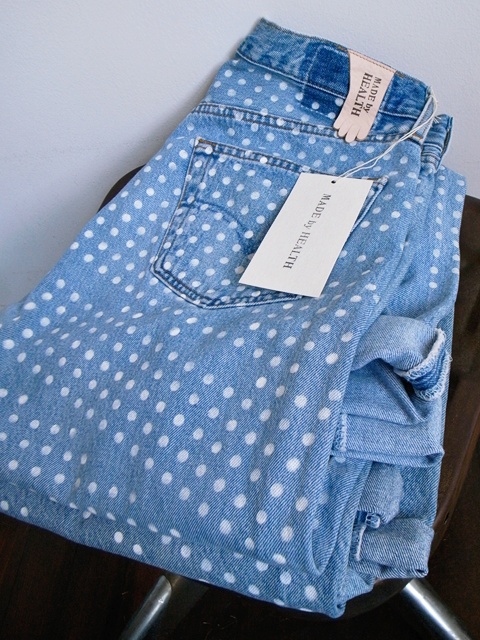 MADE by HEALTH Hand Paint Dot Denim