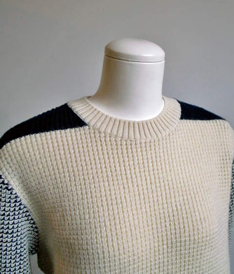 knitchy 2tone Brioche Rib Pullover