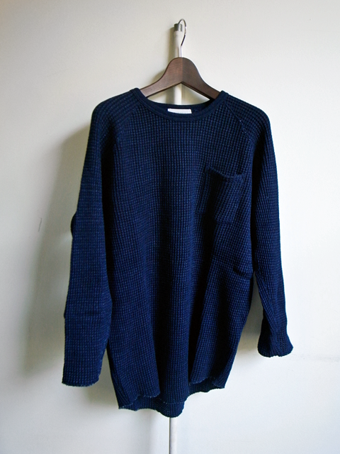 FLISTFIA Indigo 3/4 Waffle Pull Over