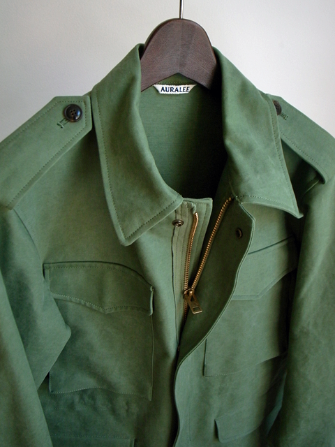 AURALEE Washed Double Cloth Field Jacket