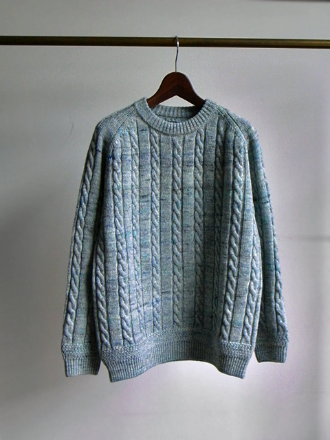 kintchy Nep Yarn Cable Pullover