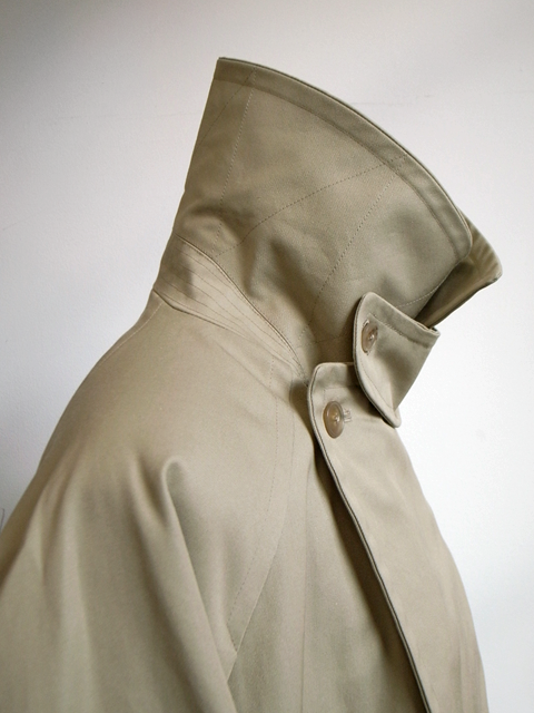 COMOLI Cotton Gabardine Tielocken Coat