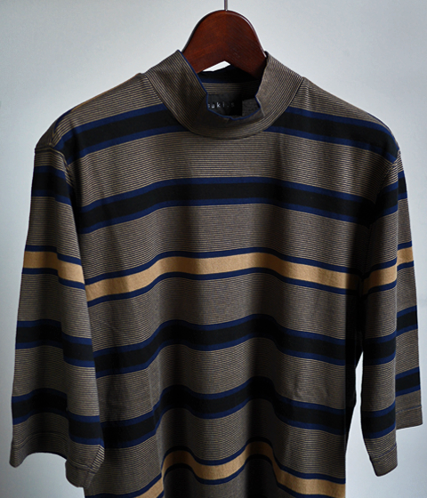 tsuki.s Oriental Stripe Mock Neck