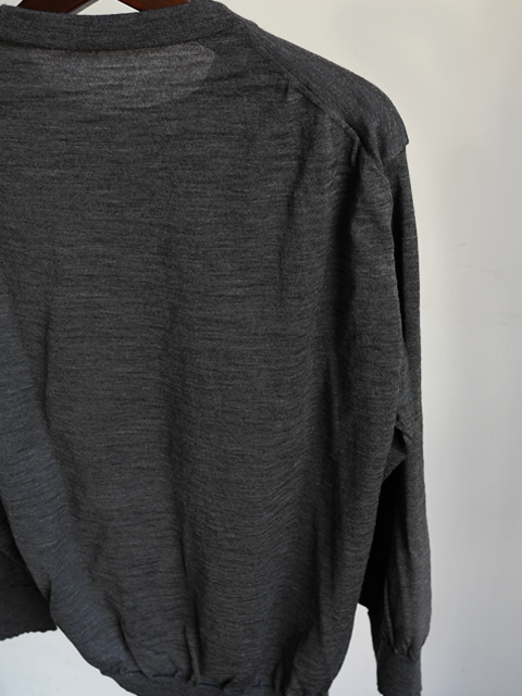 COMOLI Washed Wool Crew Neck