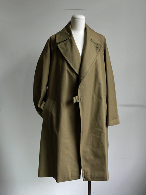 COMOLI Cotton Gabardine Tielocken Coat