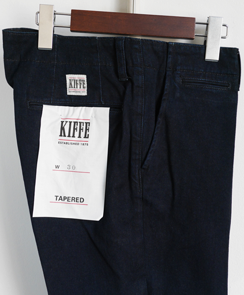 KIFFE Indigo Chino Officer Tapered Pants