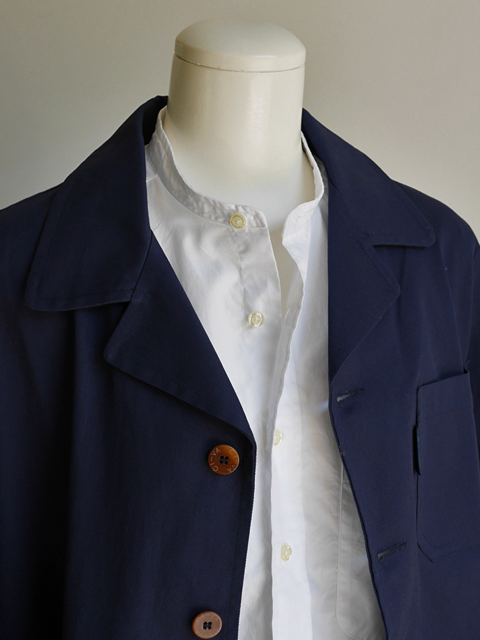 FIDUCCIA Band Collar Shirt