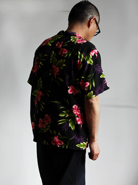 TWO PALMS Rayon Hawaiian Shirt