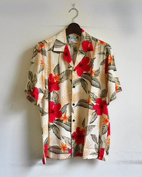 TWO PALMS Rayon Hawaiian Shirt