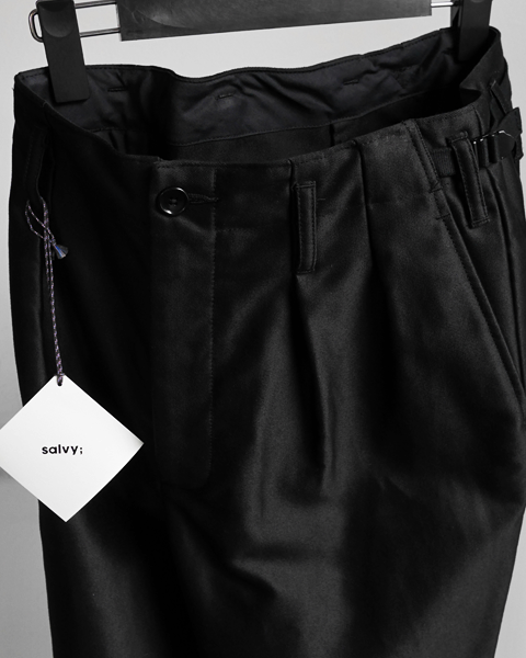 salvy; Finx Moleskin Tucked Pants