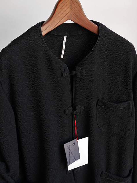 m’s braque Black Fancy Tweed China Jacket