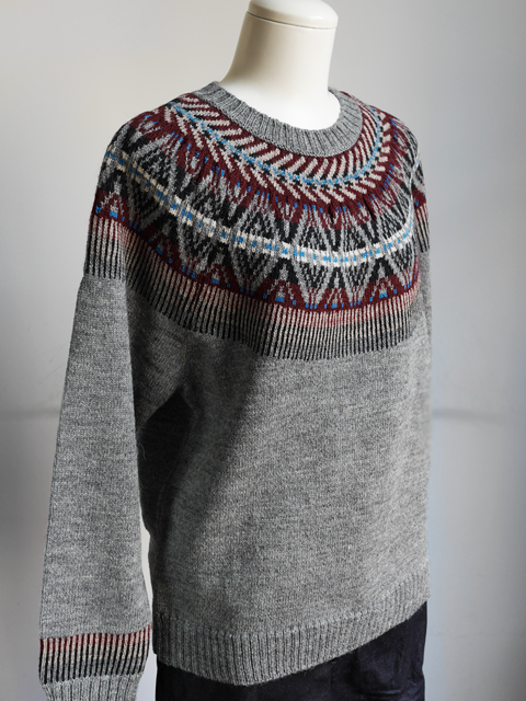 tsuki.s Shetland Yarn Nordic Sweater