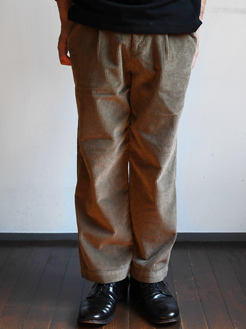 RICCARD METHA Corduroy 1Tuck Wide Trousers