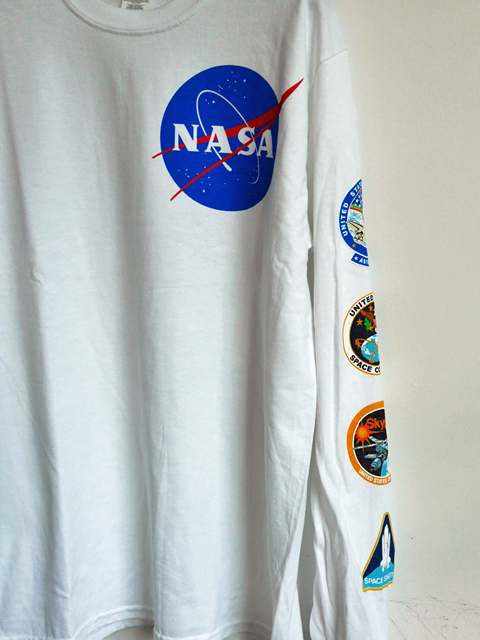 NASA Sleeve Print T-Shirt