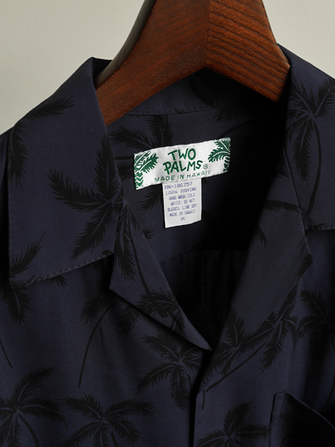 TWO PALMS Rayon Hawaiian Shirt