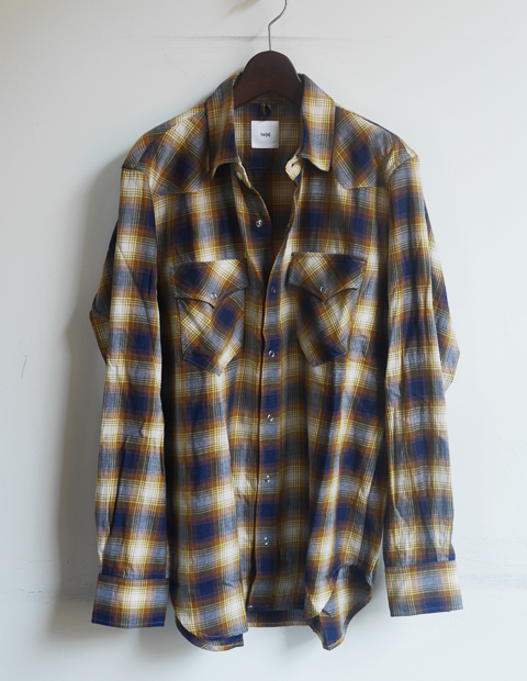 ts(s) Ombre Plaid Heather Yarn Cotton Western Shirt