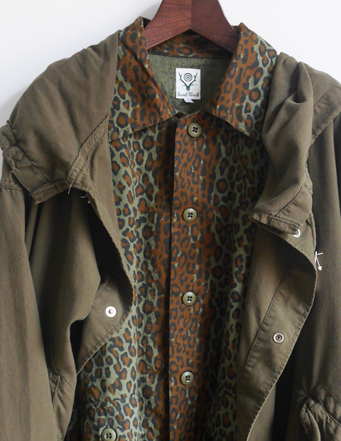 South2 West8 Leopard Printed Flannel Hunting Shirt