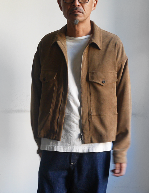 KHONOROGICA Vintage Corduroy Zip Blouson