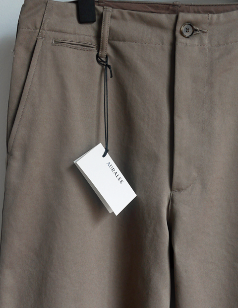 AURALEE Washed Finx Chino Pants