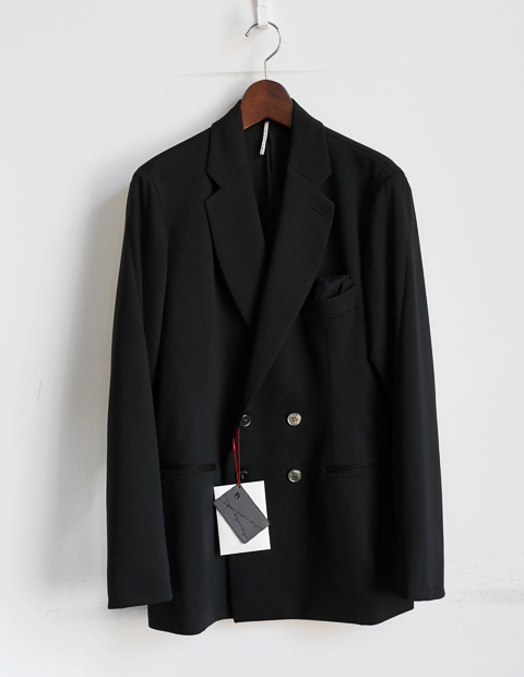m’s braque Black Jersey Side Seamless Jacket