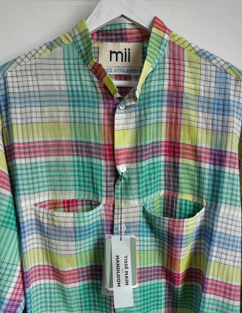 mii Madras Handwoven Long Sleeve Shirt