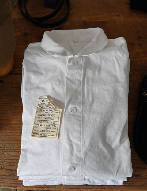 CZECHOSLOVAKIA White Work Jacket Dead Stock