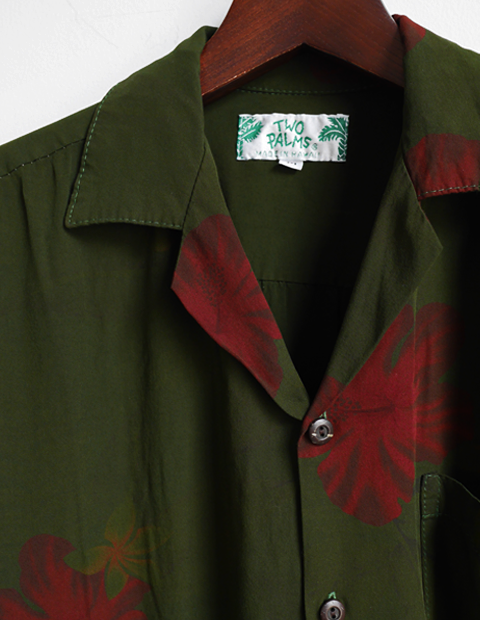 TWO PALMS Garment Dye Hawaiian Shirt