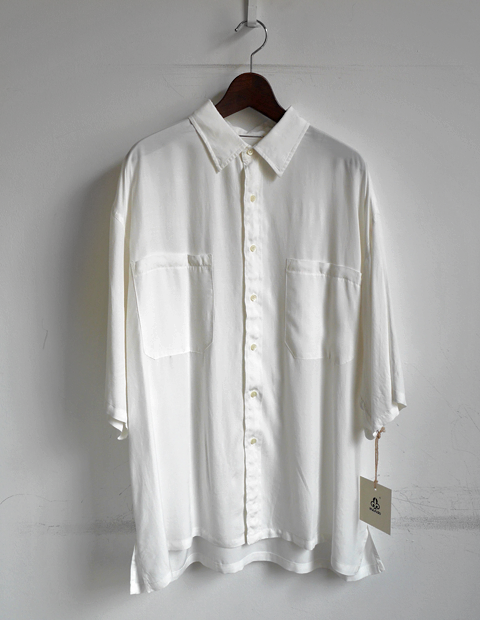 mando Rayon×Silk Short Sleeve Shirt