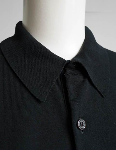 AURALEE Super Hard Twist High Gauge Knit Polo