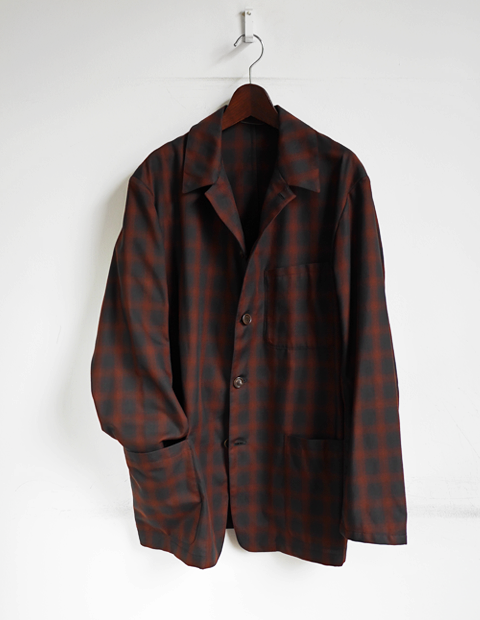 mando Ombre Check Coverall Jacket