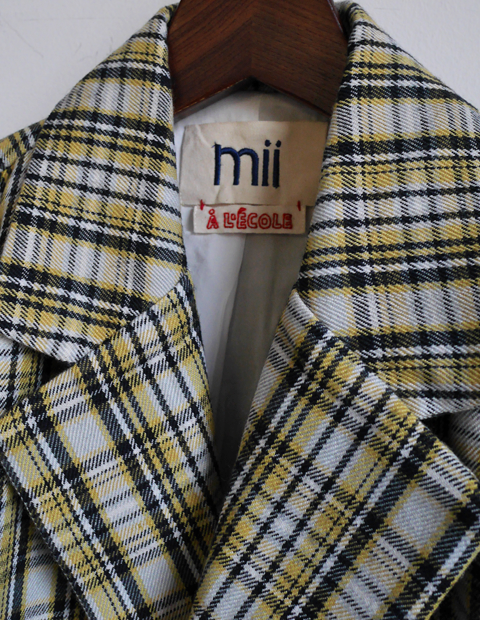 mii Traditional Check Wide Jacket