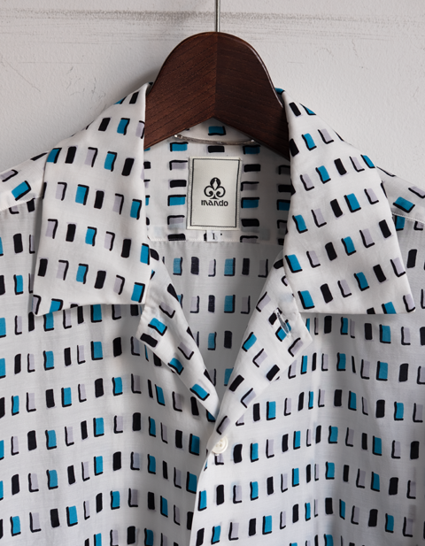 mando Square Print Shirt