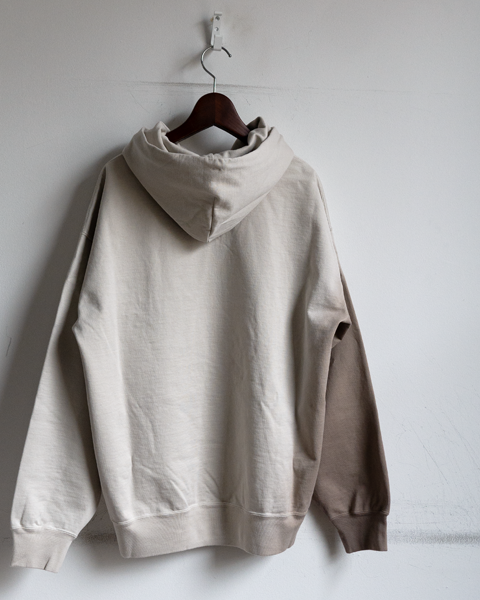 AURALEE Organic Cotton Gradation Dyed Sweat Parka