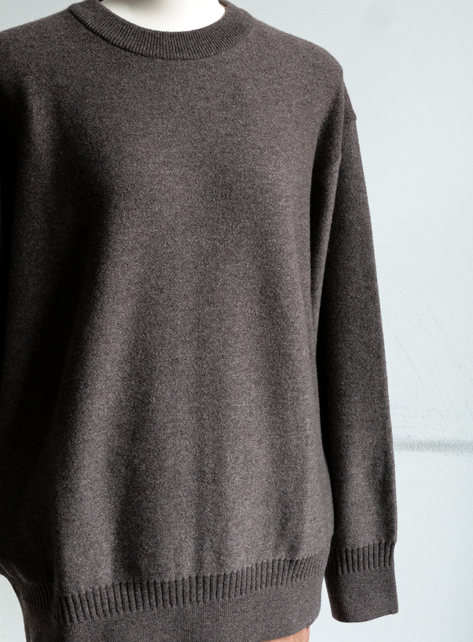 ULTERIOR Pure Cashmere Guernsey  Crew Neck