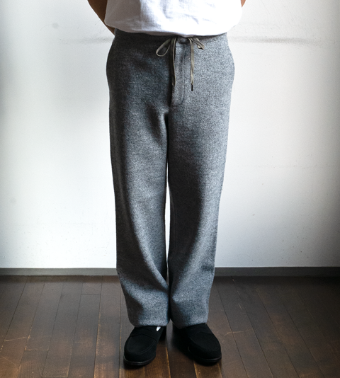 AURALEE Wool Ling Yarn Milled Jersey Pants