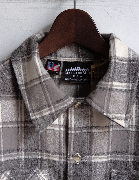 THOUSAND MILE Flannel Check Ballast Shirt
