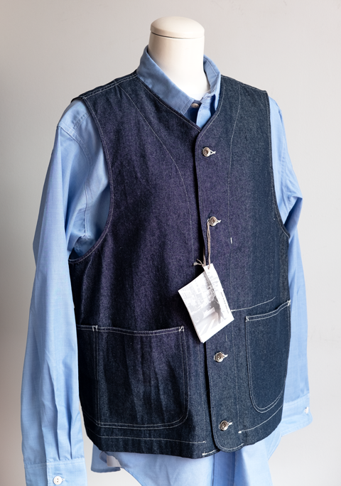 EG WORKADAY 6.5oz Denim Engineer Vest