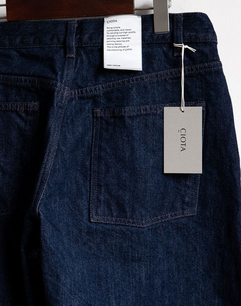 CIOTA インディゴ スビンコットン 13.5oz バギーデニム