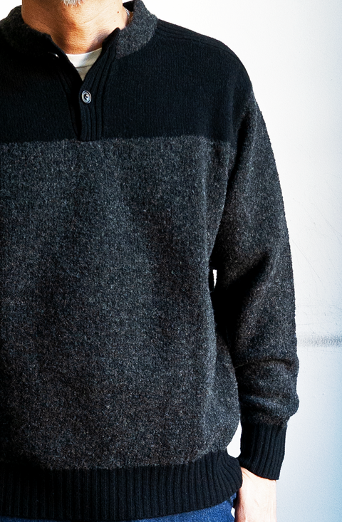 tsuki.s Lamb’s×Boucle Henley Neck